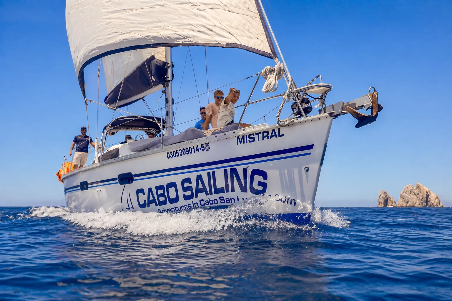 Sailing through Cabo's vibrant waters