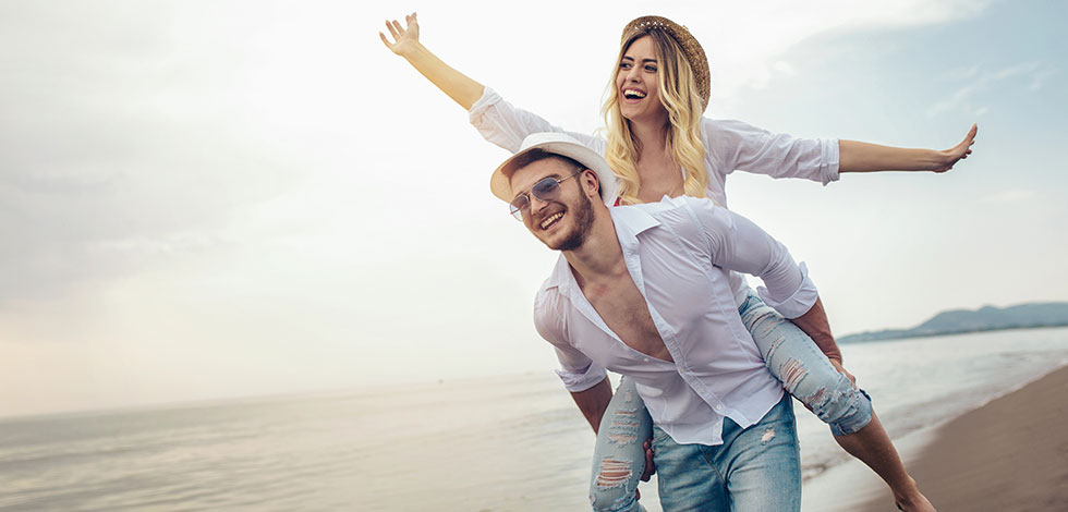 Romantic honeymoon couple in Cabo San Lucas