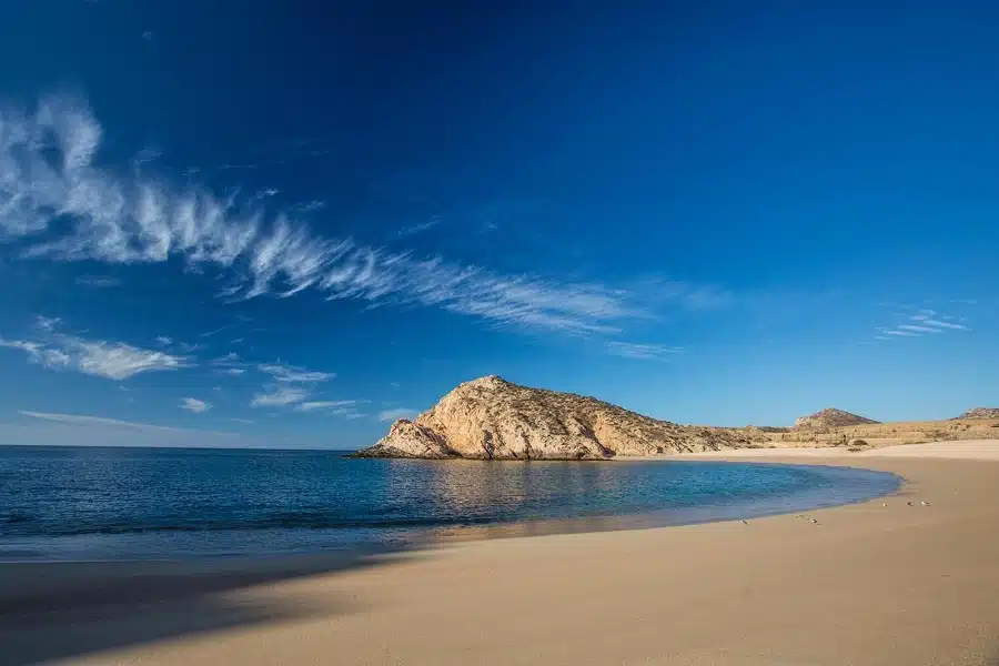 Swimming and snorkeling in the crystal clear waters of Cabo San Lucas